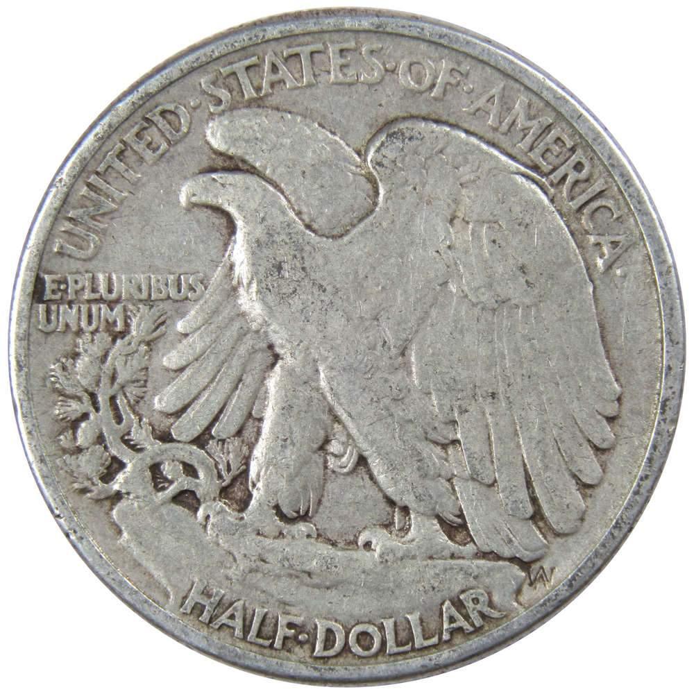 1942 Liberty Walking Half Dollar F Fine 90% Silver 50c US Coin Collectible