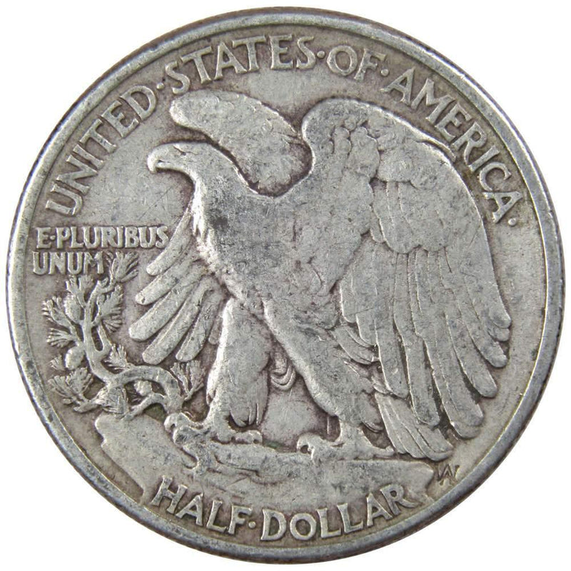 1942 Liberty Walking Half Dollar AG About Good 90% Silver 50c US Coin - Walking Liberty Half Dollars - Profile Coins &amp; Collectibles
