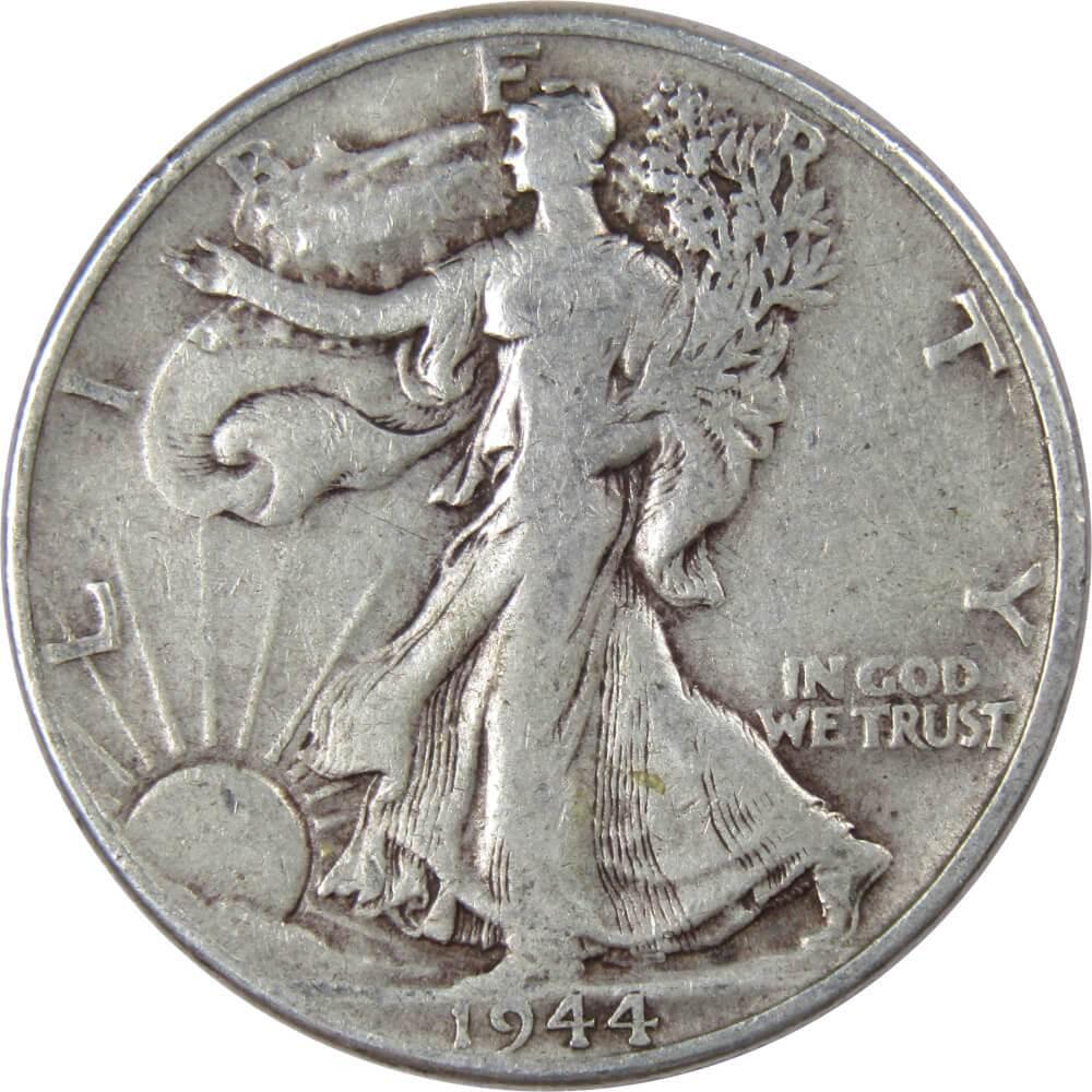 1944 Liberty Walking Half Dollar VG Very Good 90% Silver 50c US Coin Collectible