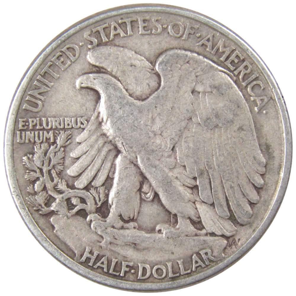 1944 Liberty Walking Half Dollar F Fine 90% Silver 50c US Coin Collectible