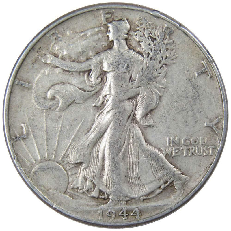 1944 Liberty Walking Half Dollar XF EF Extremely Fine 90% Silver 50c US Coin - Walking Liberty Half Dollars - Profile Coins &amp; Collectibles