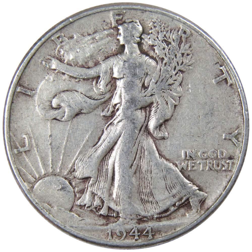 1944 Liberty Walking Half Dollar AG About Good 90% Silver 50c US Coin