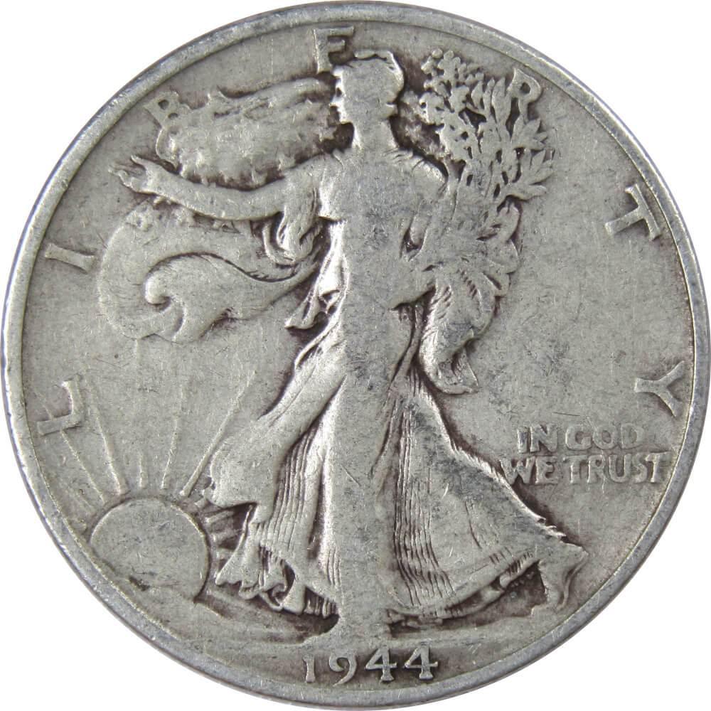 1944 S Liberty Walking Half Dollar VG Very Good 90% Silver 50c US Coin