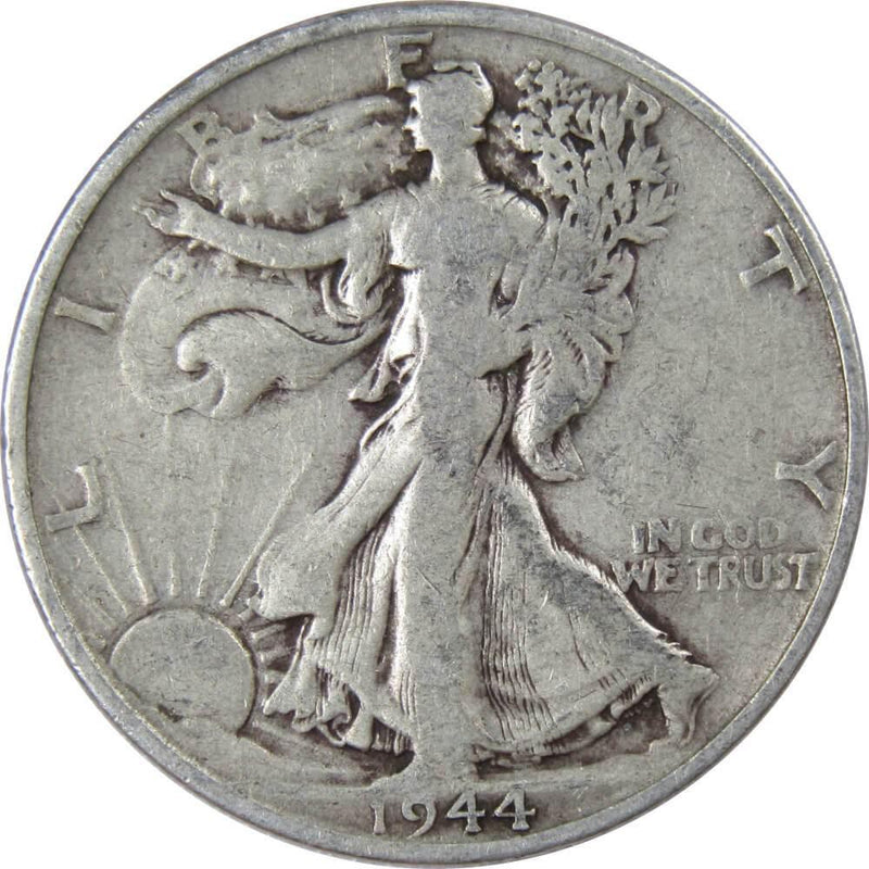 1944 S Liberty Walking Half Dollar VG Very Good 90% Silver 50c US Coin - Walking Liberty Half Dollars - Profile Coins &amp; Collectibles