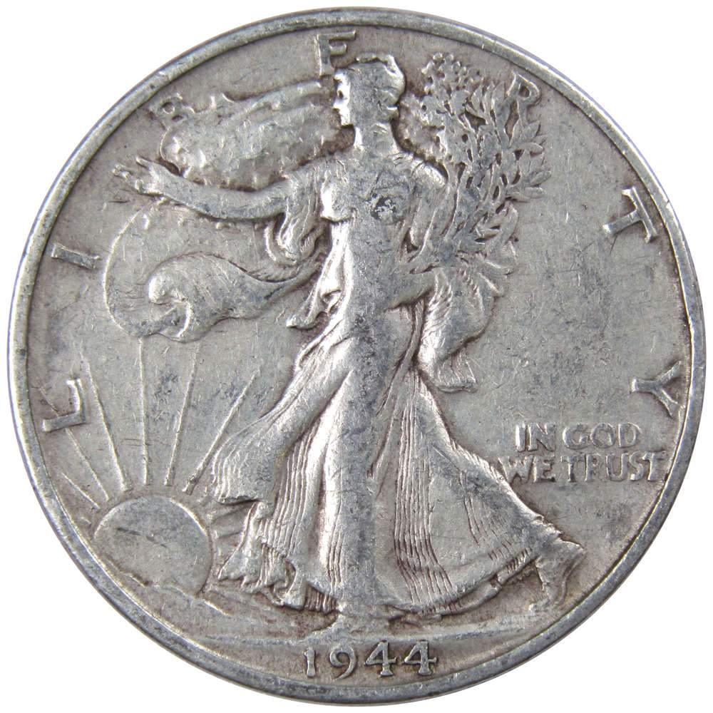 1944 S Liberty Walking Half Dollar AG About Good 90% Silver 50c US Coin
