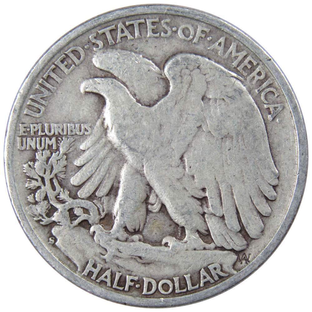1945 S Liberty Walking Half Dollar AG About Good 90% Silver 50c US Coin