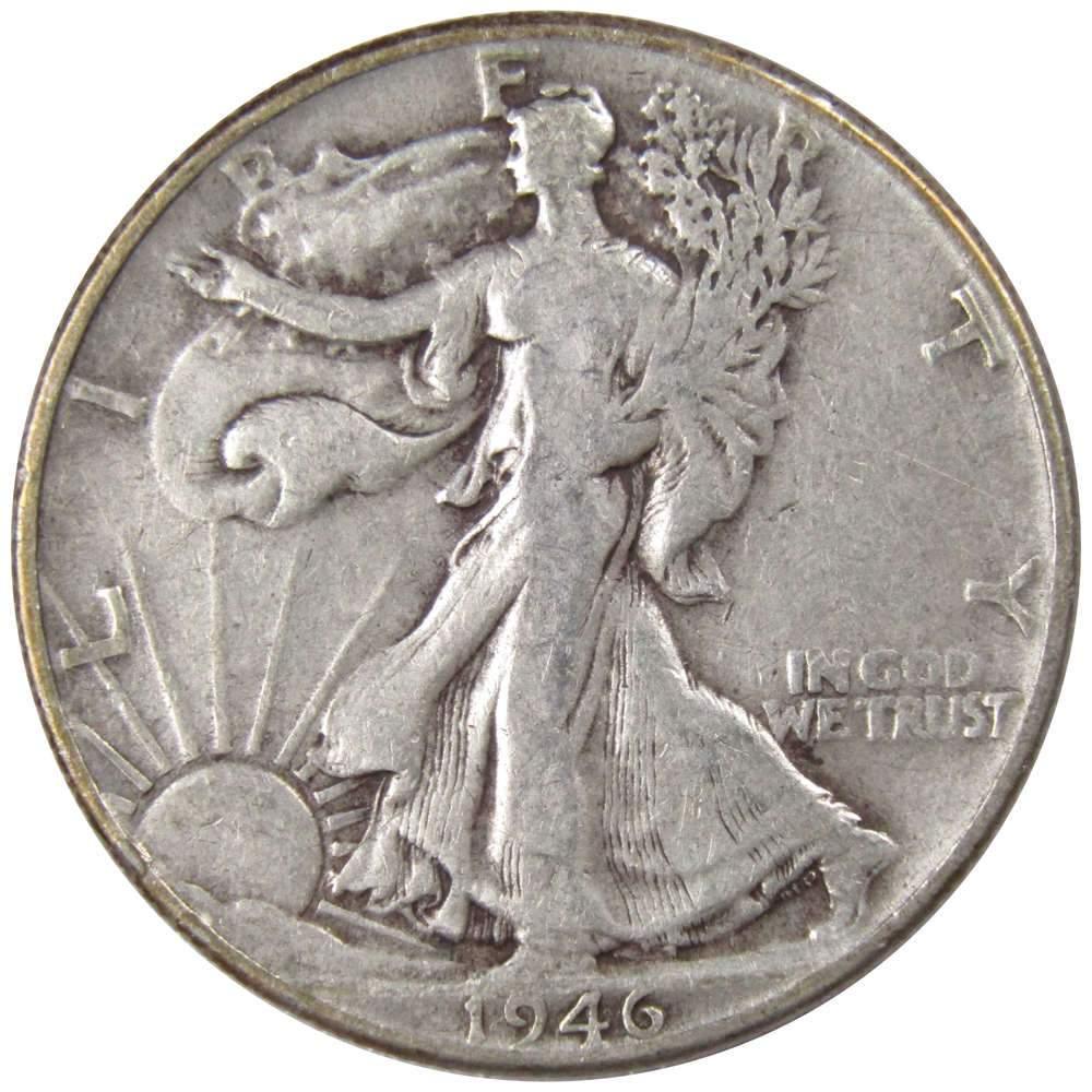 1946 Liberty Walking Half Dollar VG Very Good 90% Silver 50c US Coin Collectible