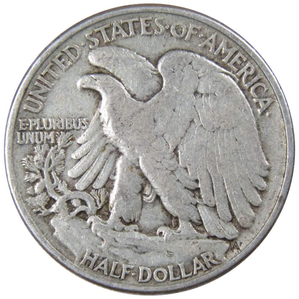 1946 Liberty Walking Half Dollar F Fine 90% Silver 50c US Coin Collectible