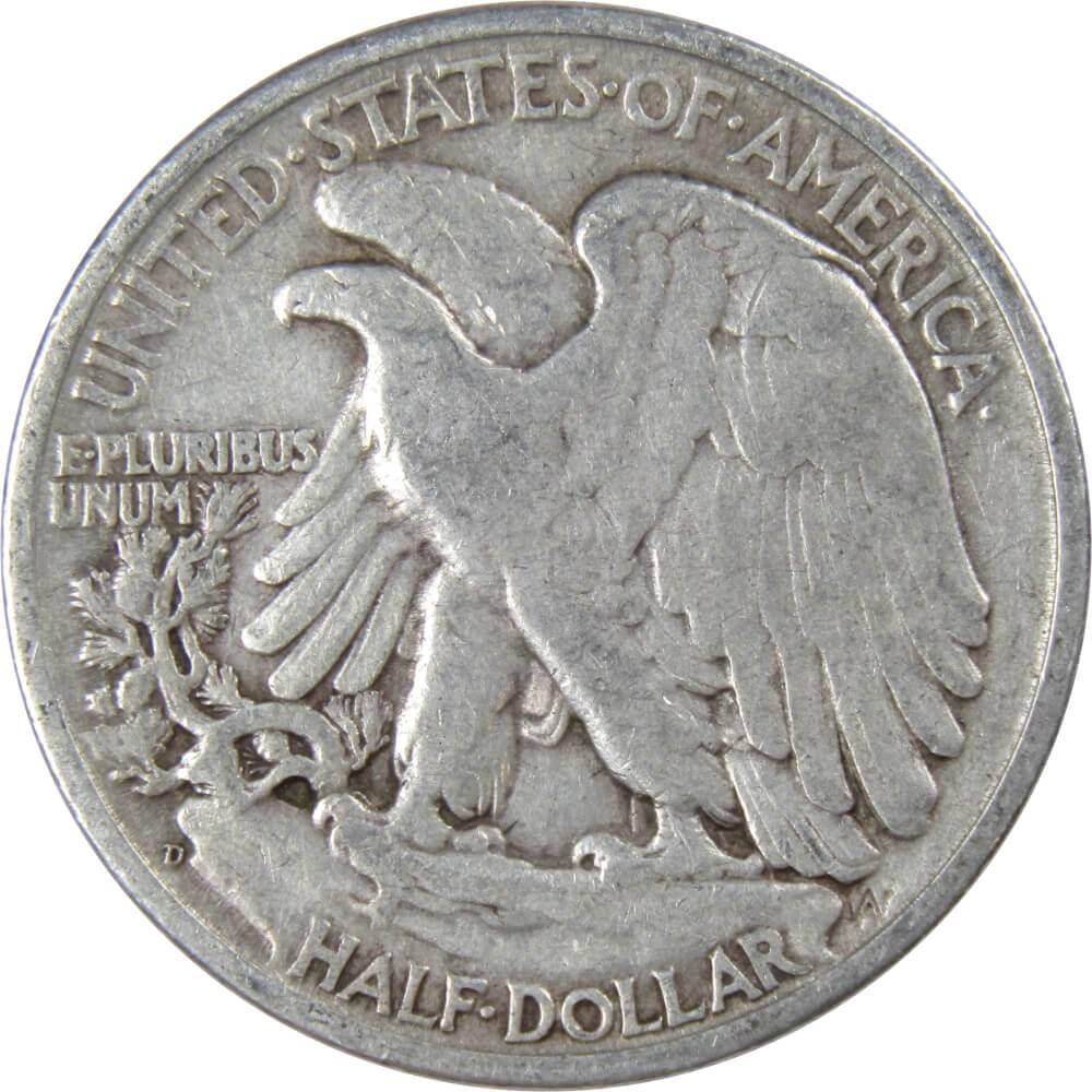 1946 D Liberty Walking Half Dollar AG About Good 90% Silver 50c US Coin