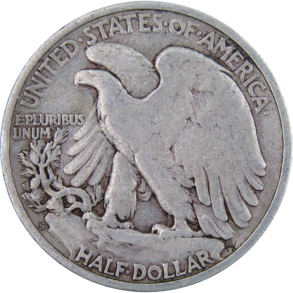 1946 S Liberty Walking Half Dollar F Fine 90% Silver 50c US Coin Collectible