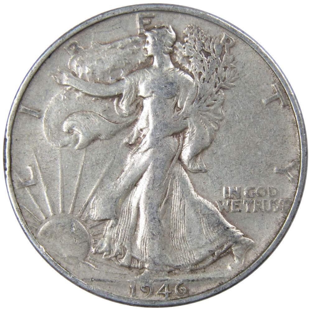 1946 S Liberty Walking Half Dollar AG About Good 90% Silver 50c US Coin
