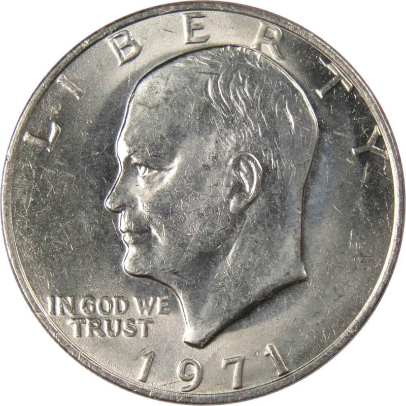 1971 Eisenhower Dollar BU Uncirculated Mint State Clad IKE $1 US Coin - Profile Coins & Collectibles 
