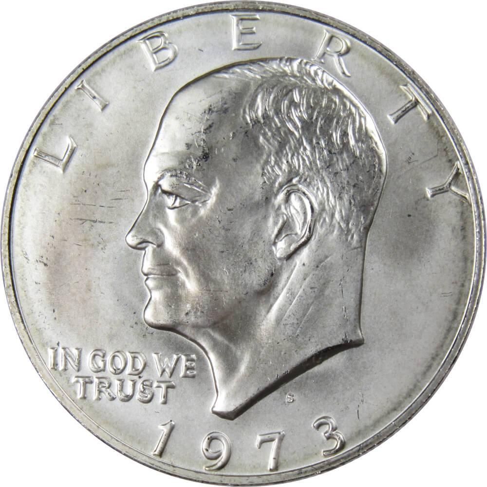 1973 S Eisenhower Dollar BU Uncirculated Mint State 40% Silver IKE $1 Coin