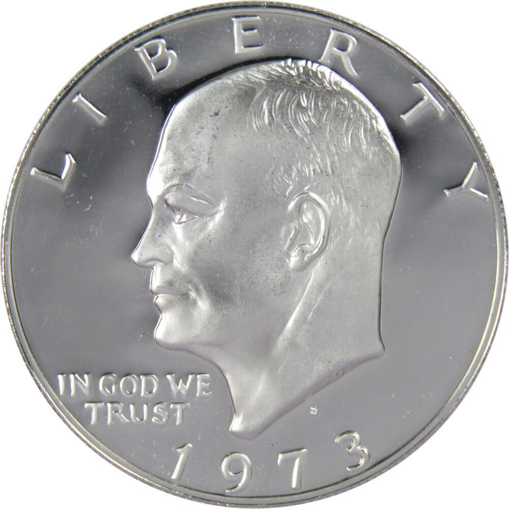 1973 S Eisenhower Dollar Choice Proof 40% Silver IKE $1 US Coin Collectible