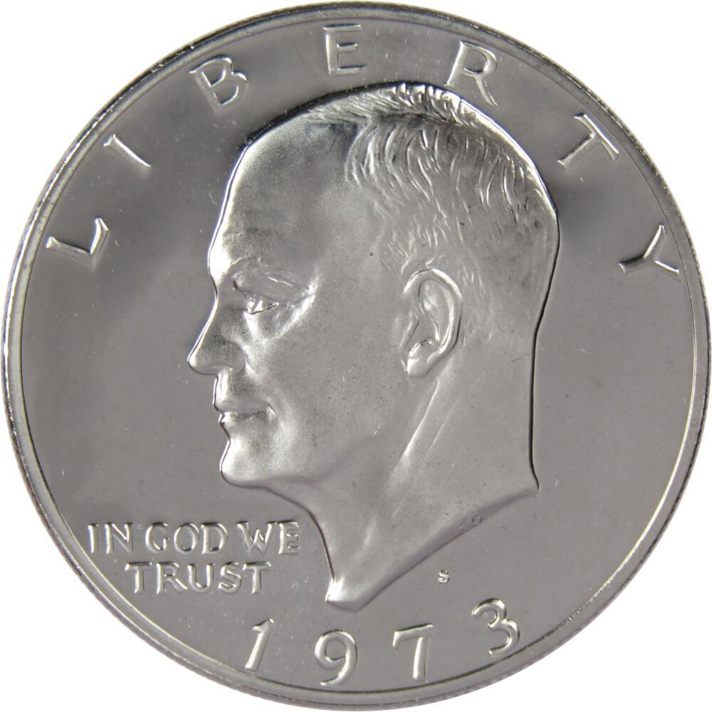 1973 S Eisenhower Dollar Choice Proof Clad IKE $1 US Coin Collectible