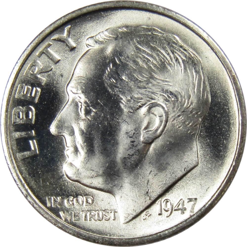 1947 S Roosevelt Dime BU Uncirculated Mint State 90% Silver 10c US Coin
