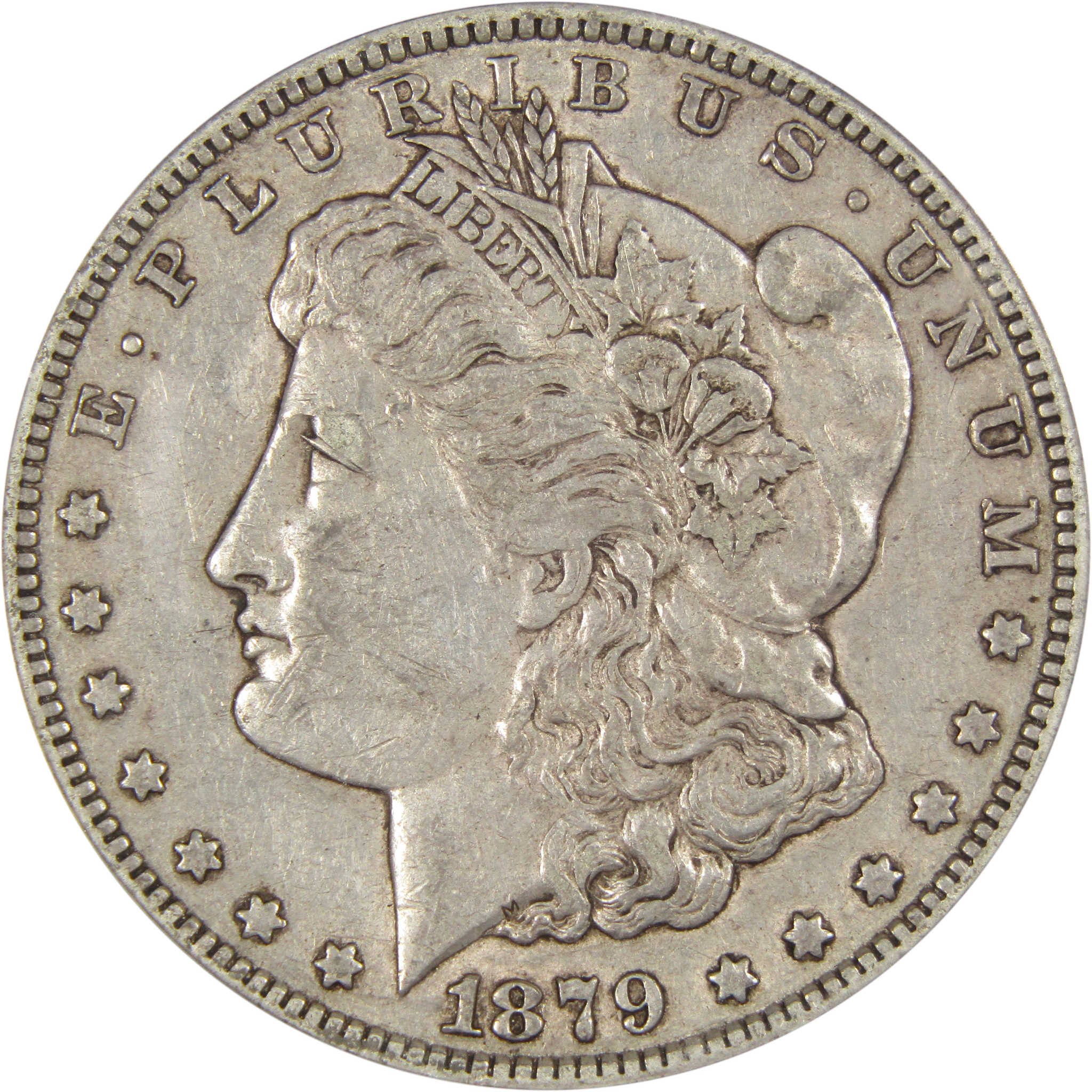 1879 CC Morgan Dollar EF 45 ANACS 90% Silver US Coin SKU:IPC6981 - Morgan coin - Morgan silver dollar - Morgan silver dollar for sale - Profile Coins &amp; Collectibles