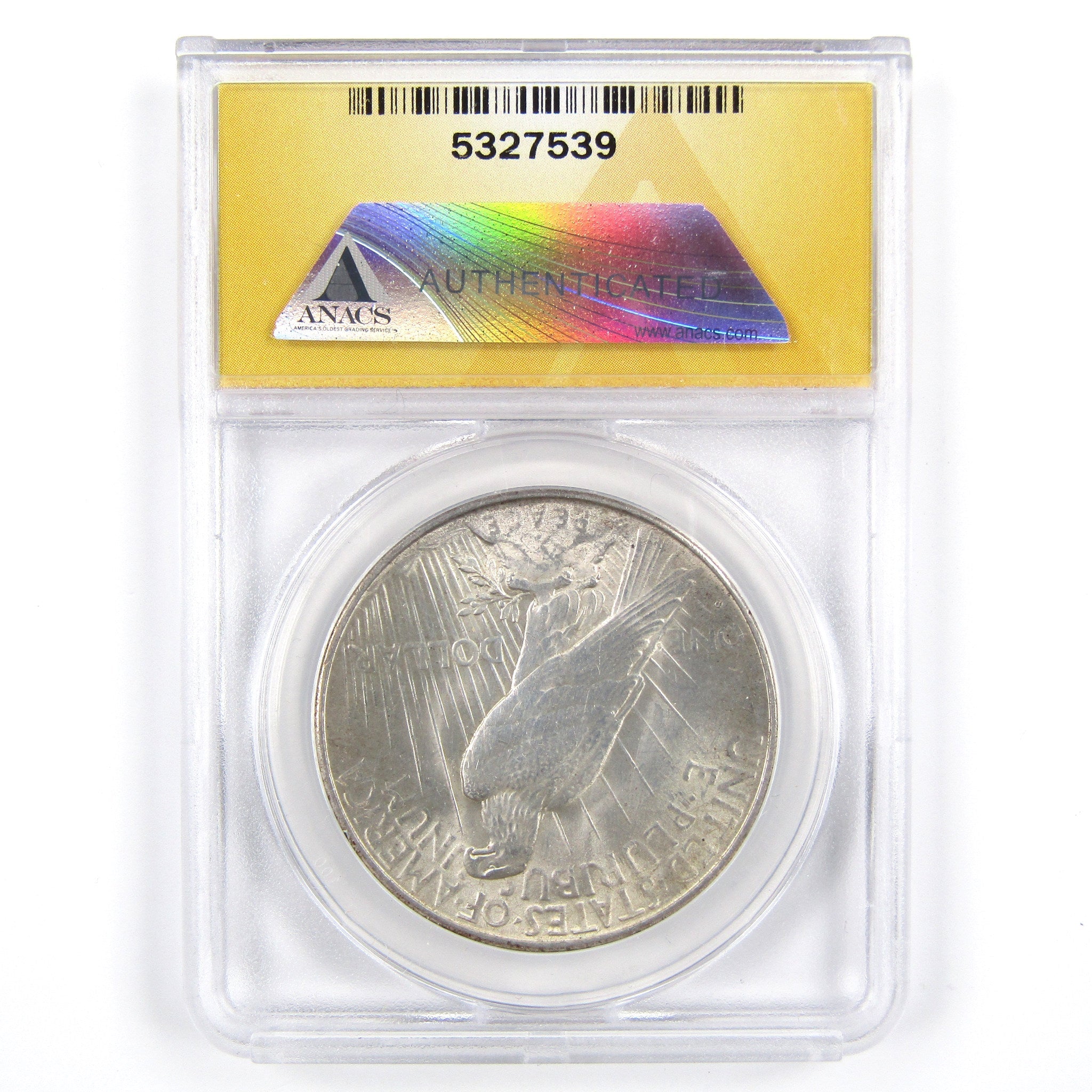 1934 D Peace Dollar MS 60 Details ANACS Silver SKU:CPC2268