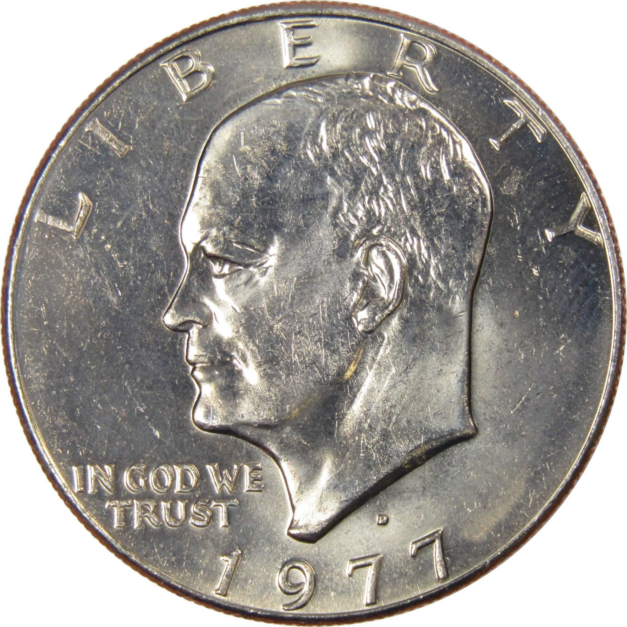 1977 D Eisenhower Dollar BU Uncirculated Mint State Clad IKE $1 US Coin