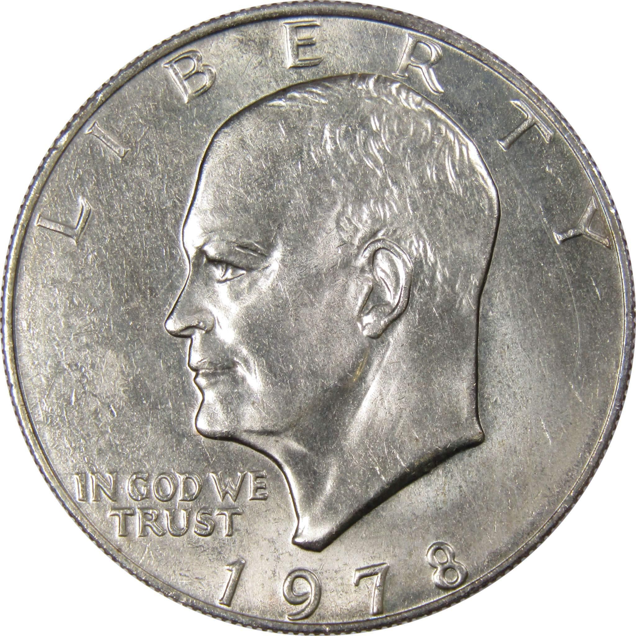 1978 Eisenhower Dollar BU Uncirculated Mint State Clad IKE $1 US Coin