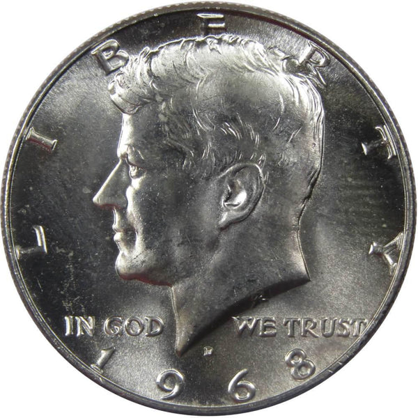 1968 D Kennedy Half Dollar BU Uncirculated Mint State 40% Silver 50c US Coin - Kennedy Half Dollars - JFK Half Dollar - Kennedy Coins - Profile Coins &amp; Collectibles