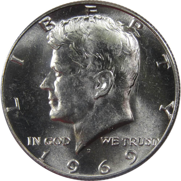 1969 D Kennedy Half Dollar BU Uncirculated Mint State 40% Silver 50c US Coin - Kennedy Half Dollars - JFK Half Dollar - Kennedy Coins - Profile Coins &amp; Collectibles