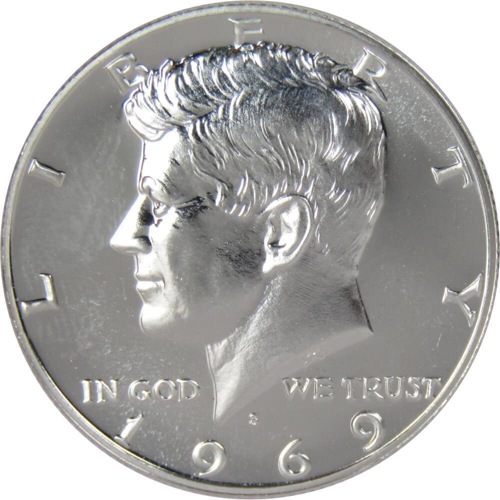 1969 S Kennedy Half Dollar Choice Proof 40% Silver 50c US Coin Collectible