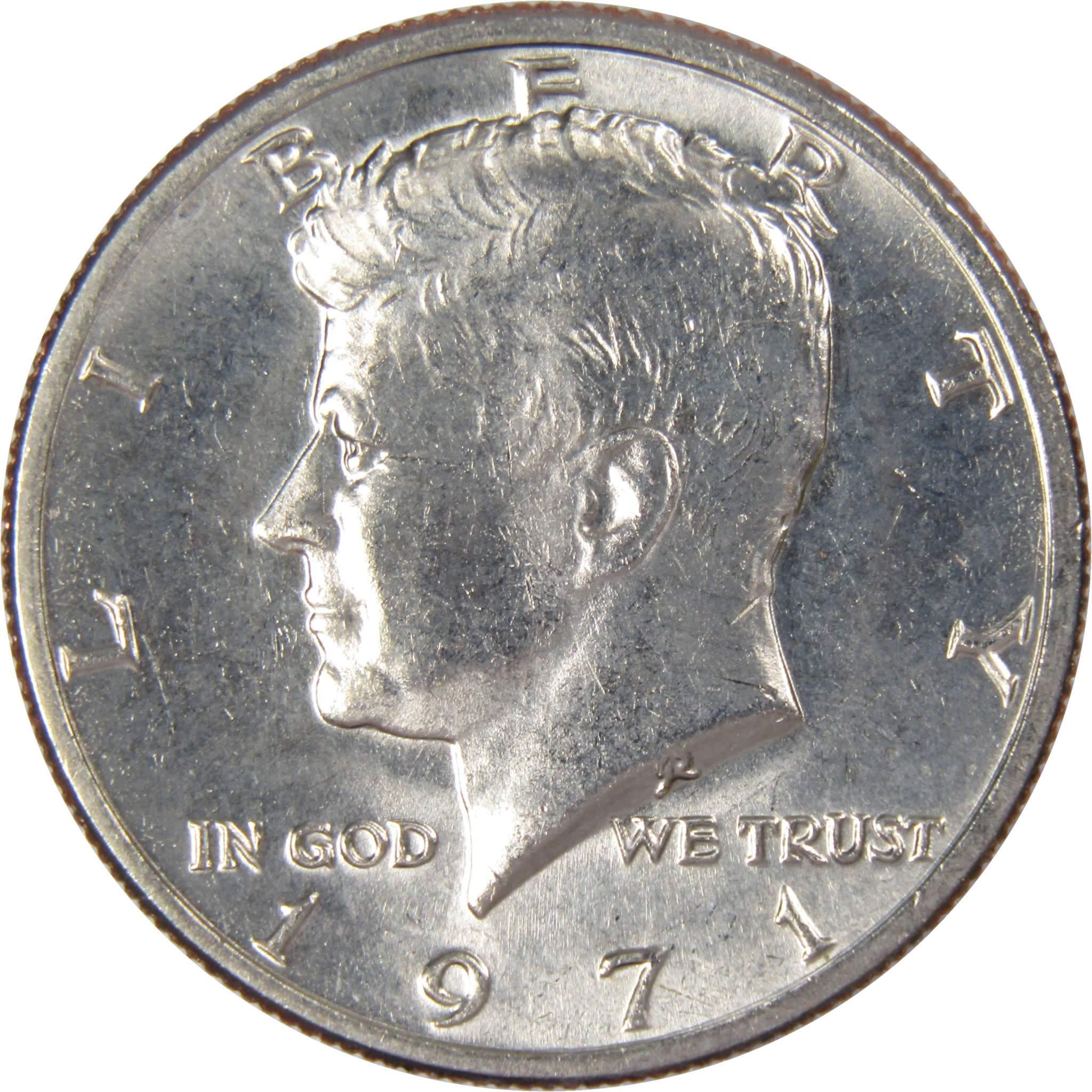 1971 Kennedy Half Dollar BU Uncirculated Mint State 50c US Coin Collectible