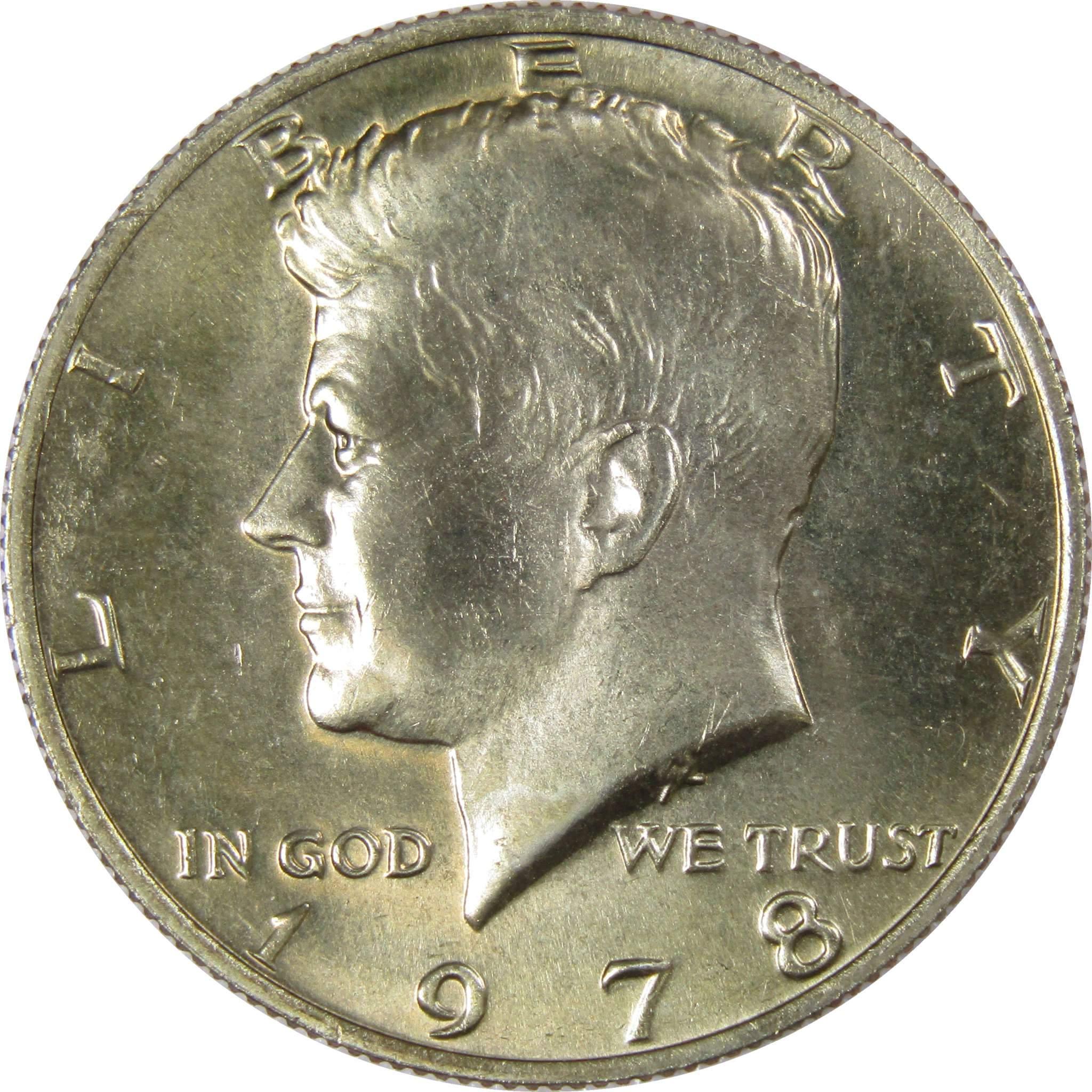 1978 Kennedy Half Dollar BU Uncirculated Mint State 50c US Coin Collectible