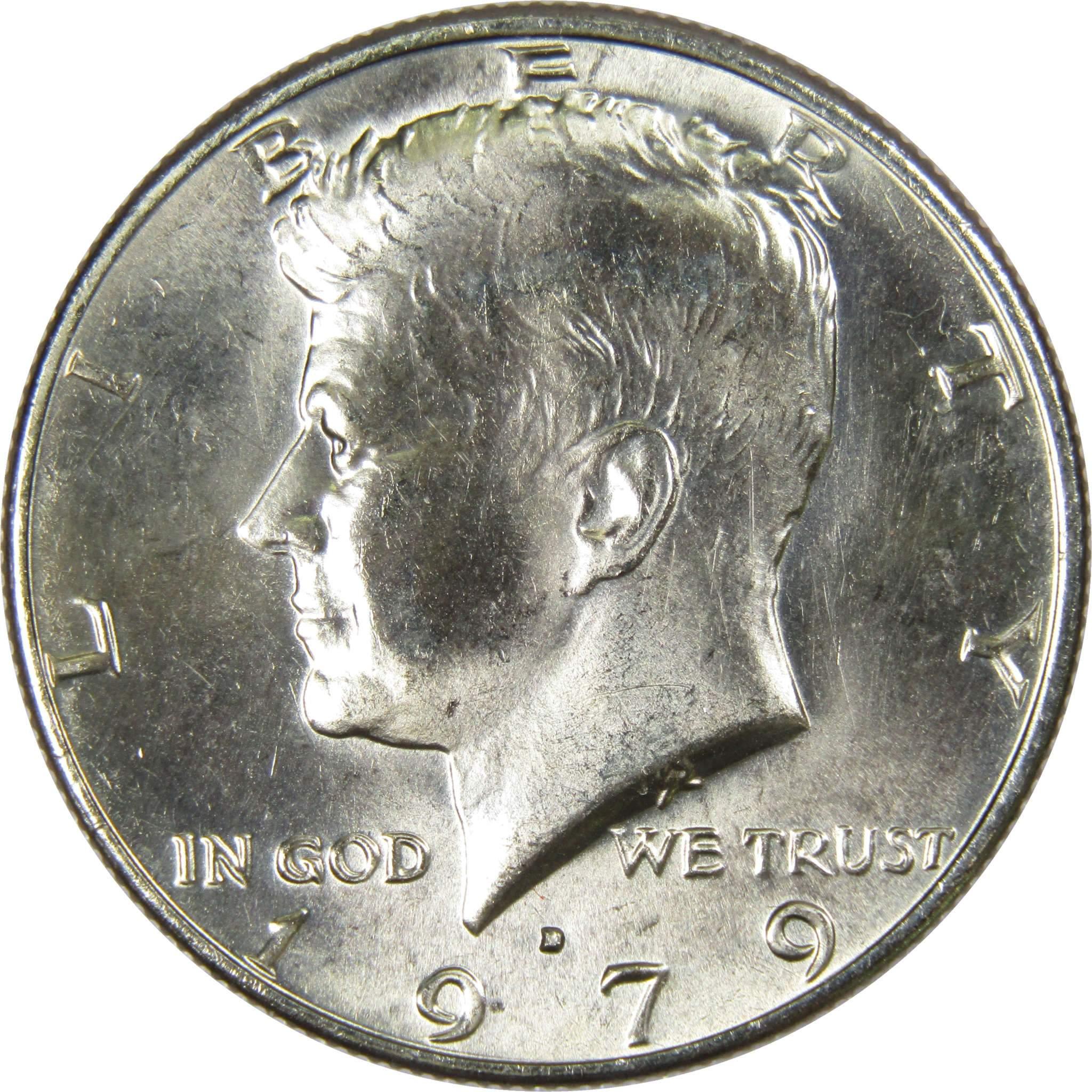 1979 D Kennedy Half Dollar BU Uncirculated Mint State 50c US Coin Collectible