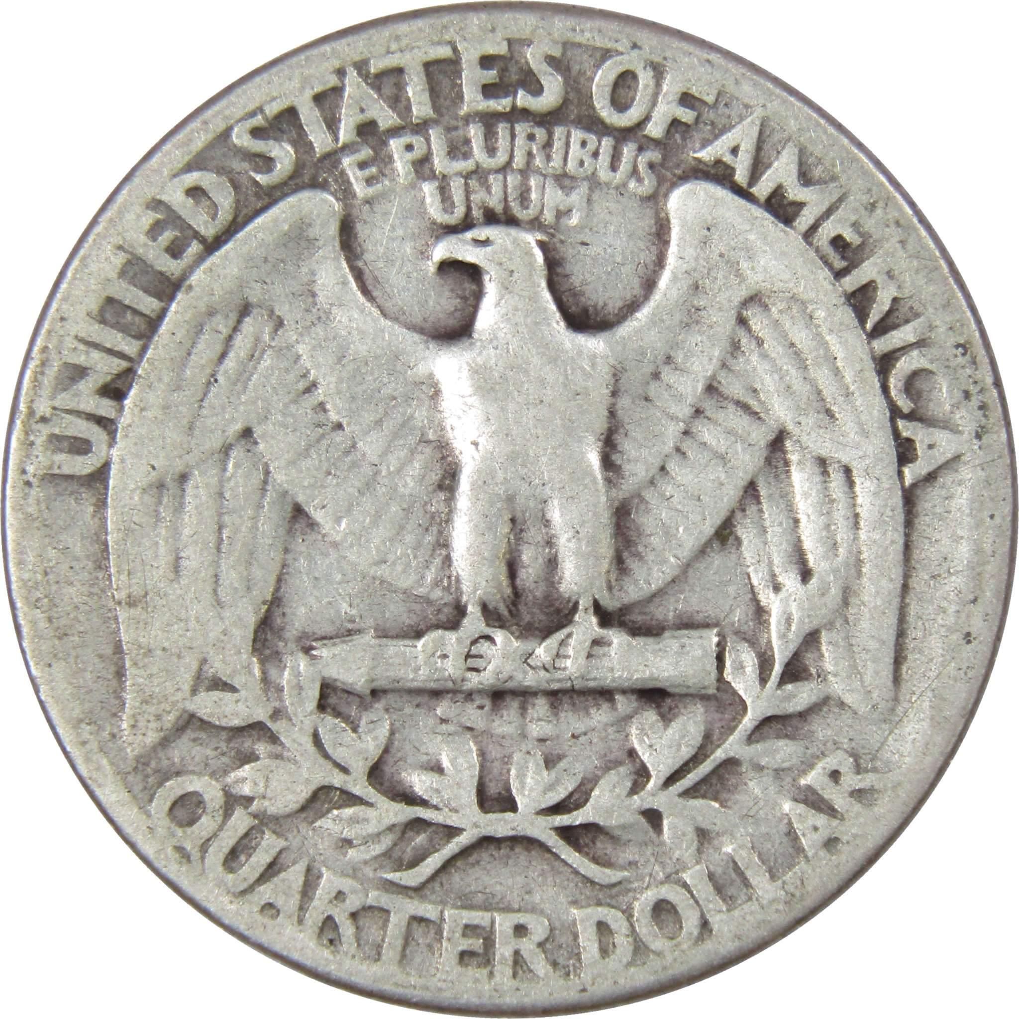 1934 Heavy Motto Washington Quarter AG About Good 90% Silver 25c US Coin