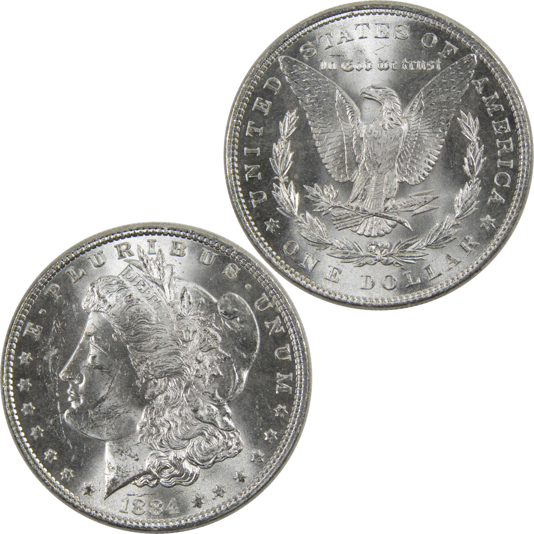 1884 Morgan Dollar BU Uncirculated 90% Silver $1 Coin SKU:I6015 - Morgan coin - Morgan silver dollar - Morgan silver dollar for sale - Profile Coins &amp; Collectibles
