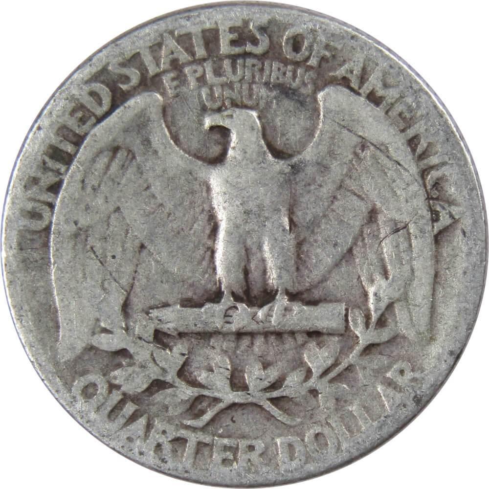1942 Washington Quarter G Good 90% Silver 25c US Coin Collectible