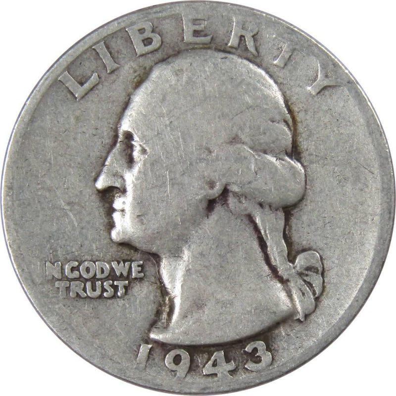 1943 S Washington Quarter AG About Good 90% Silver 25c US Coin Collectible - Washington Quarters for Sale - Profile Coins &amp; Collectibles