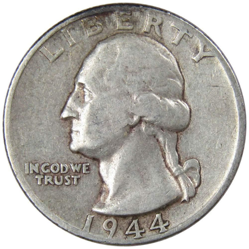 1944 D Washington Quarter AG About Good 90% Silver 25c US Coin Collectible - Washington Quarters for Sale - Profile Coins &amp; Collectibles