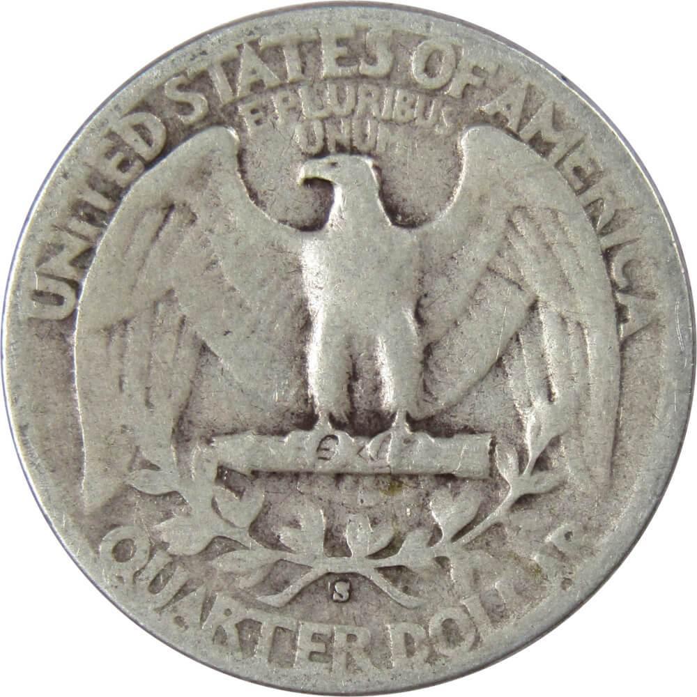 1944 S Washington Quarter VG Very Good 90% Silver 25c US Coin Collectible
