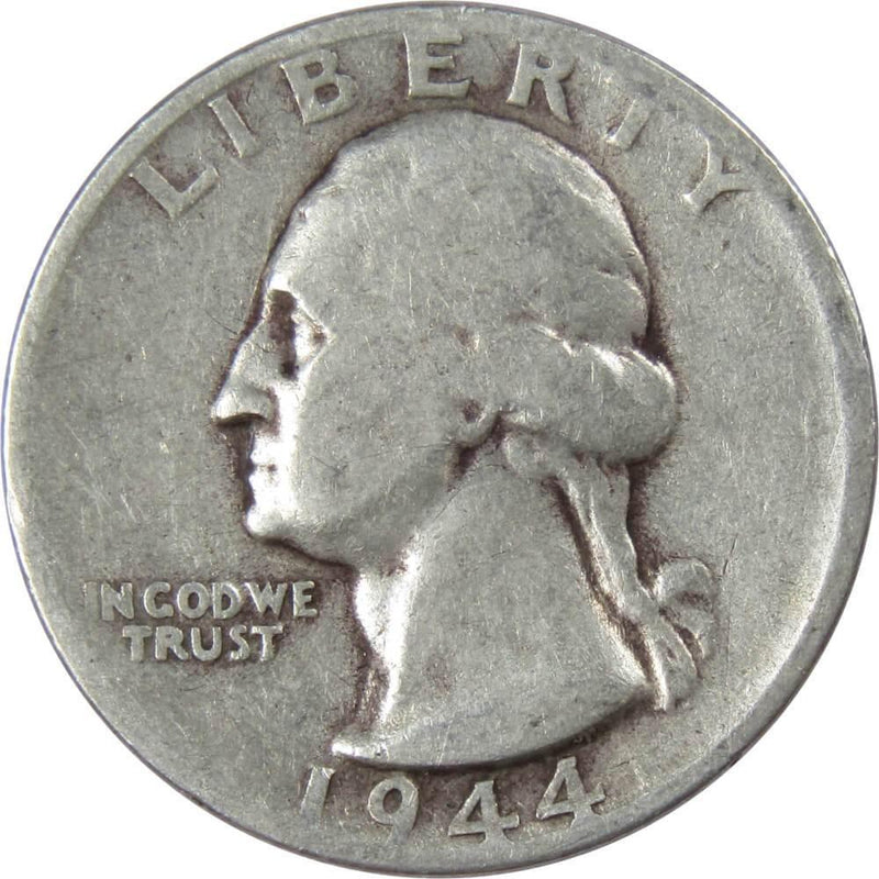 1944 S Washington Quarter AG About Good 90% Silver 25c US Coin Collectible - Washington Quarters for Sale - Profile Coins &amp; Collectibles