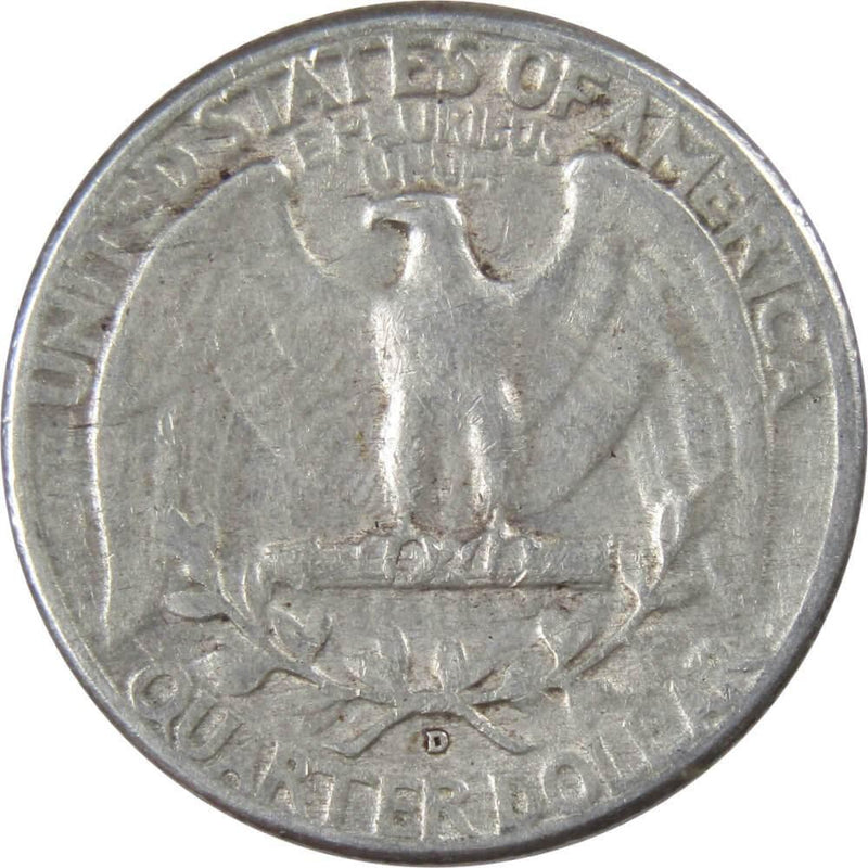 1947 D Washington Quarter VF Very Fine 90% Silver 25c US Coin Collectible - Washington Quarters for Sale - Profile Coins &amp; Collectibles