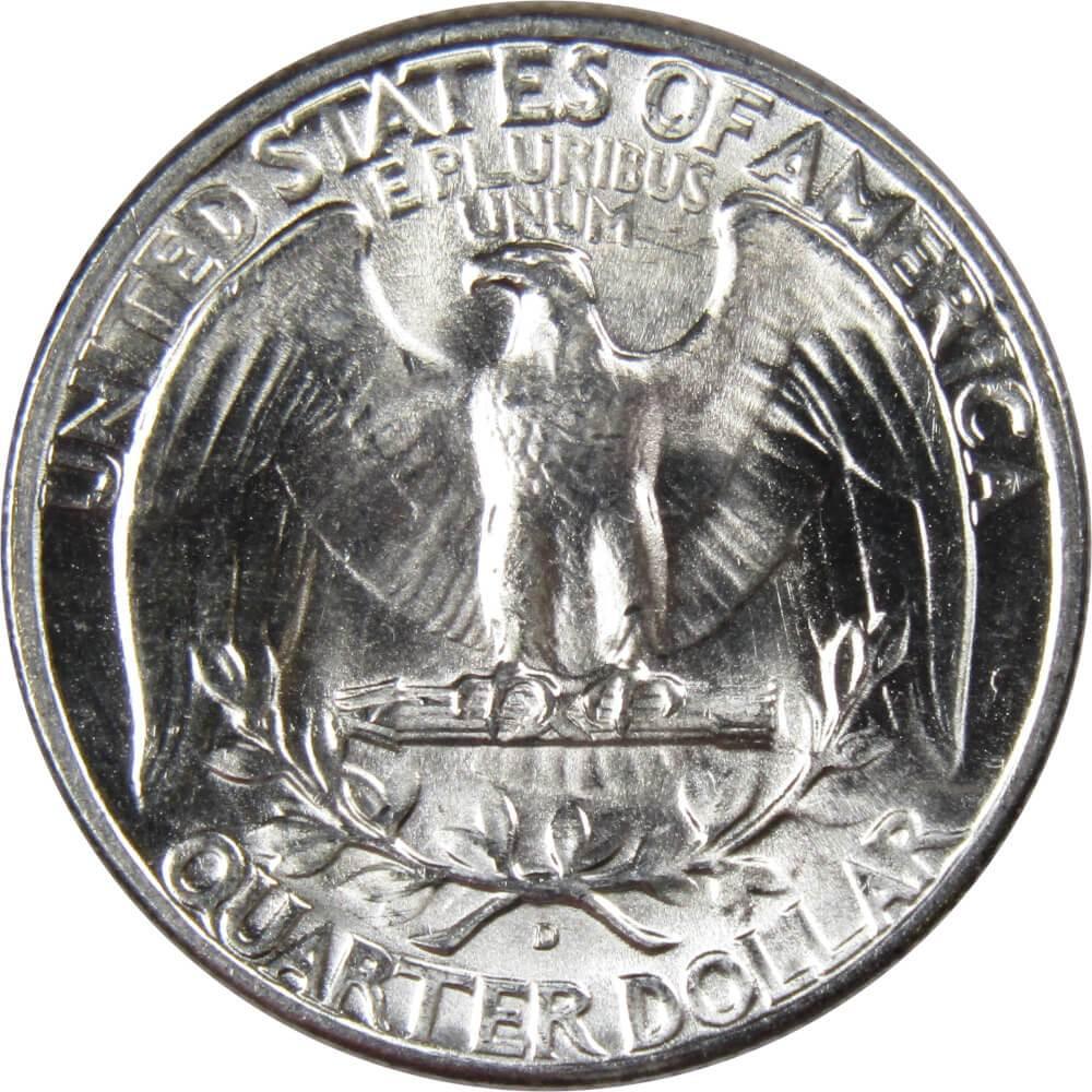 1947 D Washington Quarter BU Uncirculated Mint State 90% Silver 25c US Coin