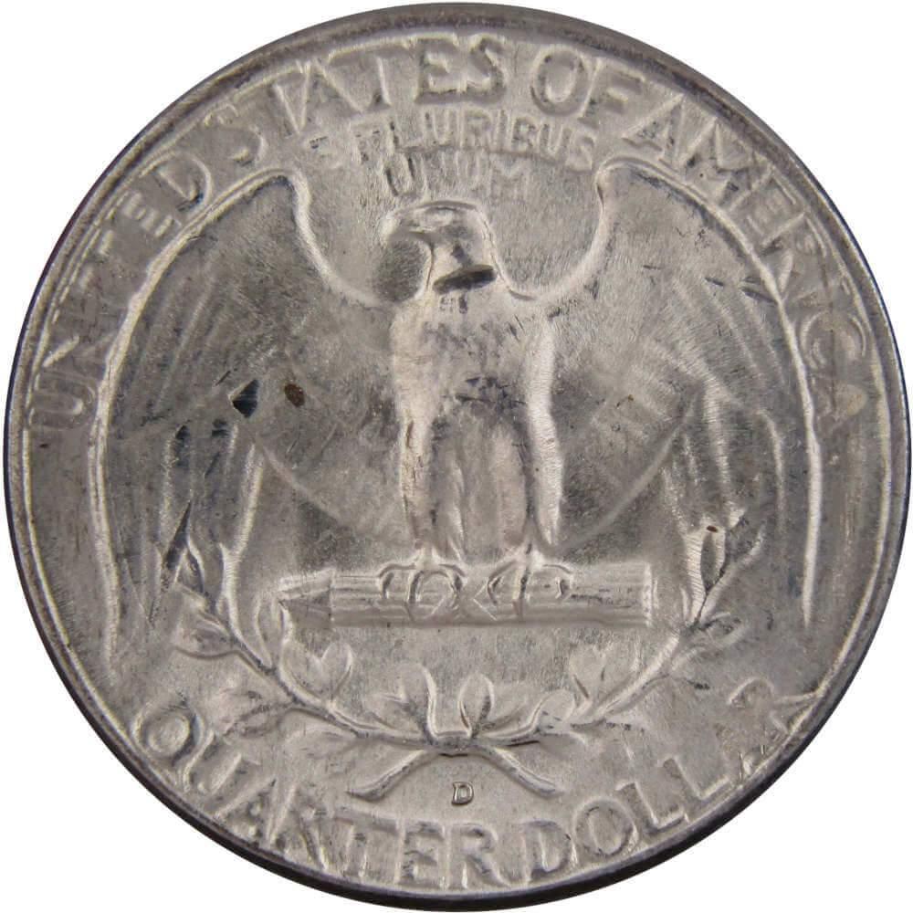 1948 D Washington Quarter BU Uncirculated Mint State 90% Silver 25c US Coin