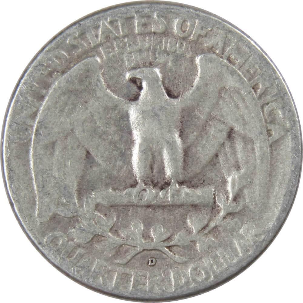 1948 D Washington Quarter AG About Good 90% Silver 25c US Coin Collectible