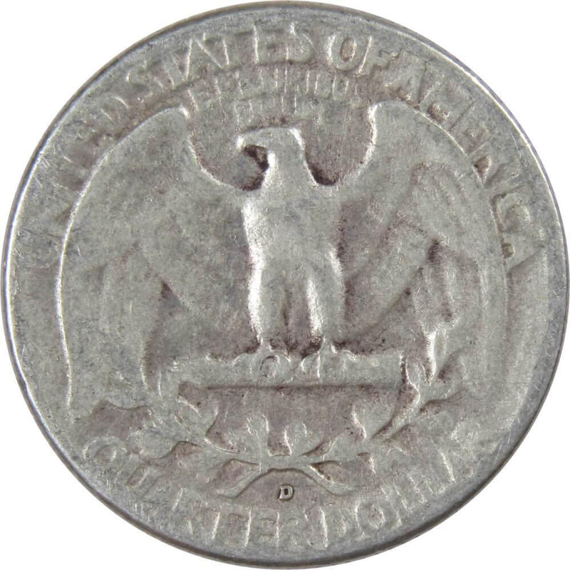 1948 D Washington Quarter AG About Good 90% Silver 25c US Coin Collectible - Washington Quarters for Sale - Profile Coins &amp; Collectibles