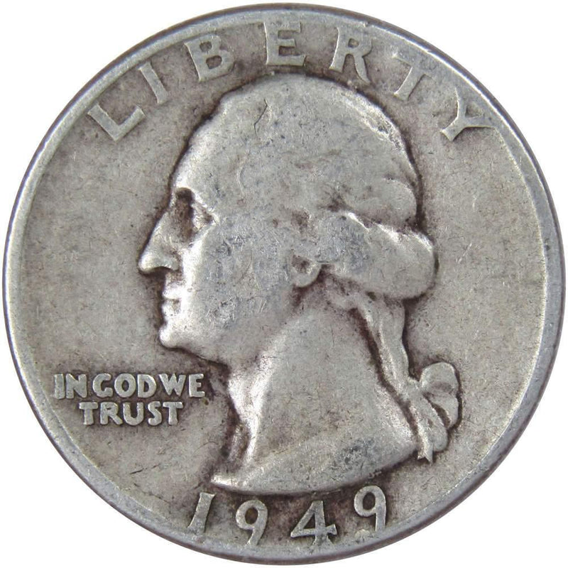 1949 D Washington Quarter F Fine 90% Silver 25c US Coin Collectible - Washington Quarters for Sale - Profile Coins &amp; Collectibles