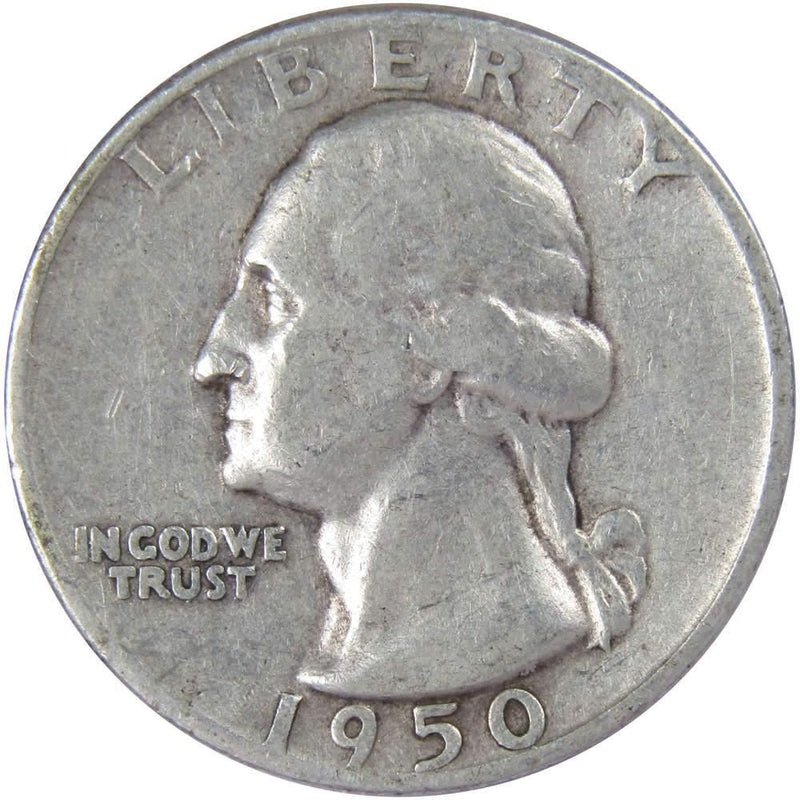 1950 Washington Quarter AG About Good 90% Silver 25c US Coin Collectible - Washington Quarters for Sale - Profile Coins &amp; Collectibles