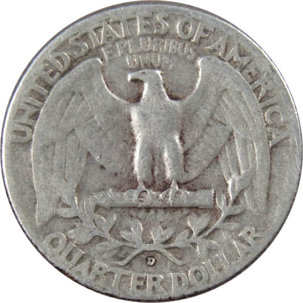 1950 D Washington Quarter VG Very Good 90% Silver 25c US Coin Collectible