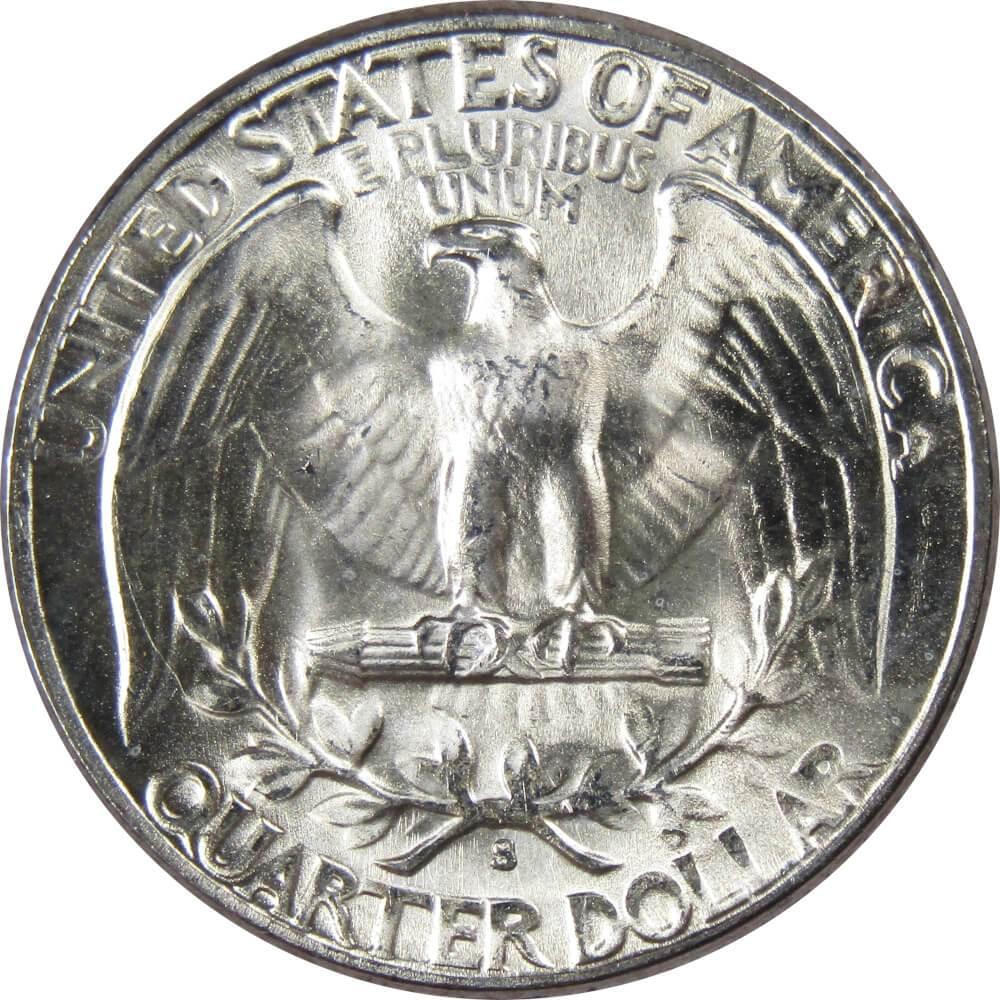 1950 S Washington Quarter BU Uncirculated Mint State 90% Silver 25c US Coin