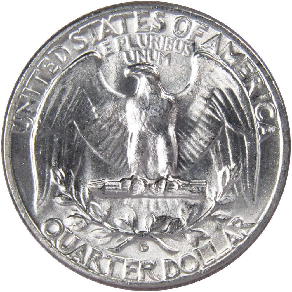 1951 D Washington Quarter BU Uncirculated Mint State 90% Silver 25c US Coin
