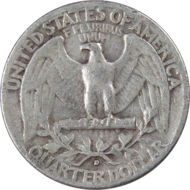 1952 D Washington Quarter F Fine 90% Silver 25c US Coin Collectible - Washington Quarters for Sale - Profile Coins &amp; Collectibles