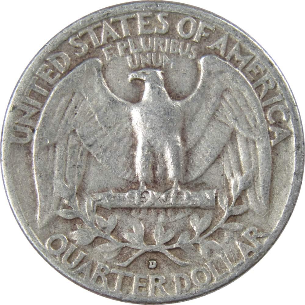 1953 D Washington Quarter AG About Good 90% Silver 25c US Coin Collectible
