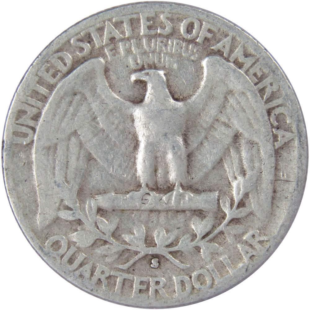 1953 S Washington Quarter AG About Good 90% Silver 25c US Coin Collectible